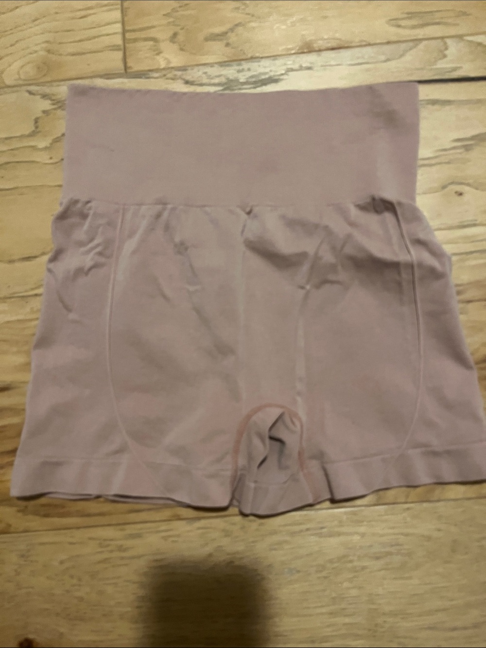 SHEIN High-Waist Shaping Shorts in Mauve